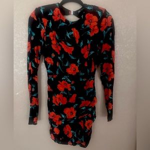 Floral mini dress by Zara